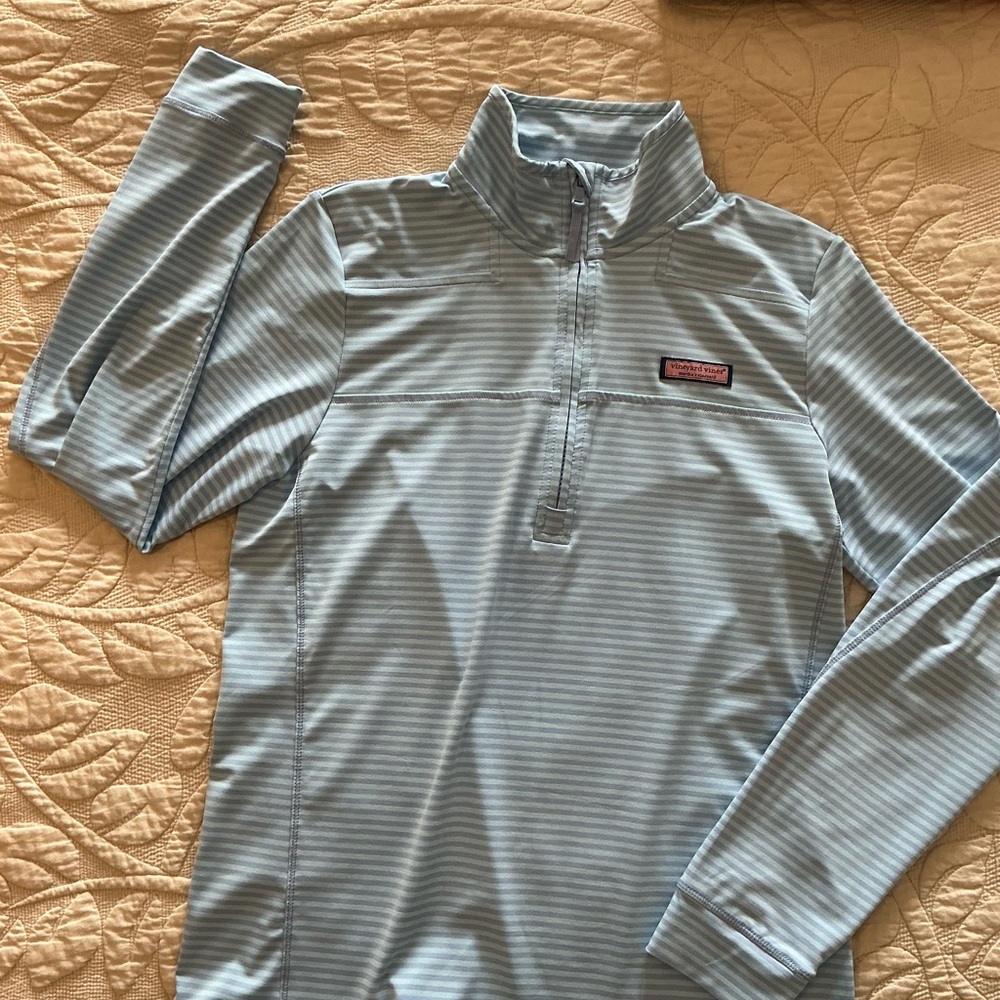 Vineyard Vines Lavender and Mint Striped Shep Shirt